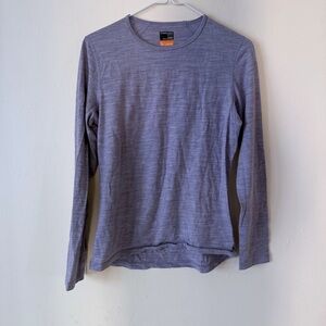 Icebreaker Women's Long Sleeve Crew Top in Light Purple